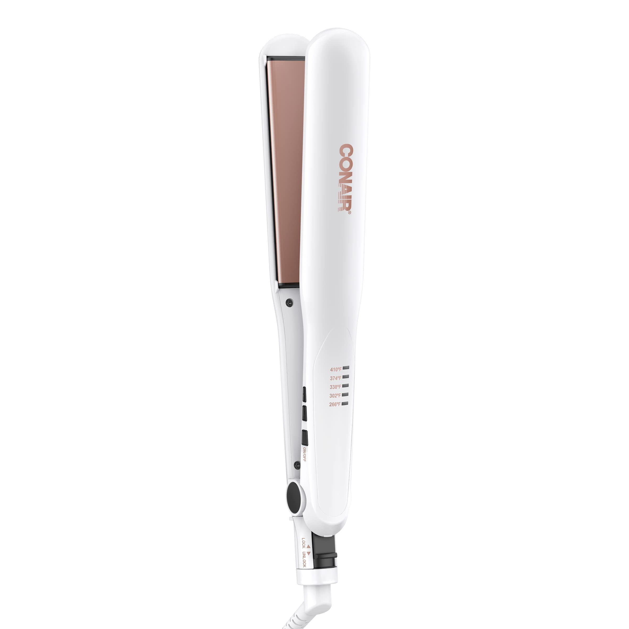 Conair Double Ceramic Flat Iron, 1 1/4-inch Hair Straightener | Amazon (US)