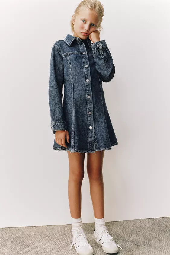 CUTOUT DENIM DRESS | Zara US