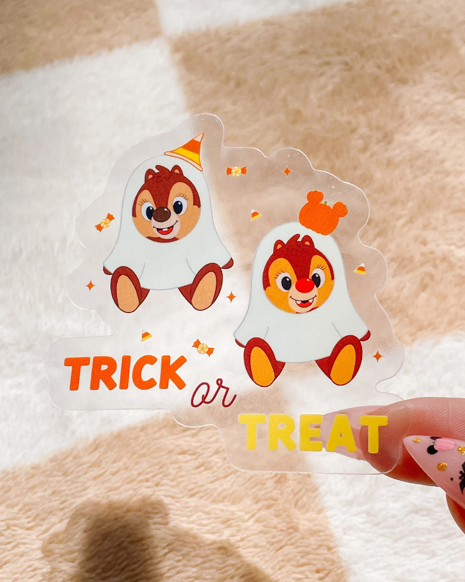 Chip & Dale ghost Halloween sticker | Disney Halloween sticker | Chip and Dale trick or treat | Etsy (Global)
