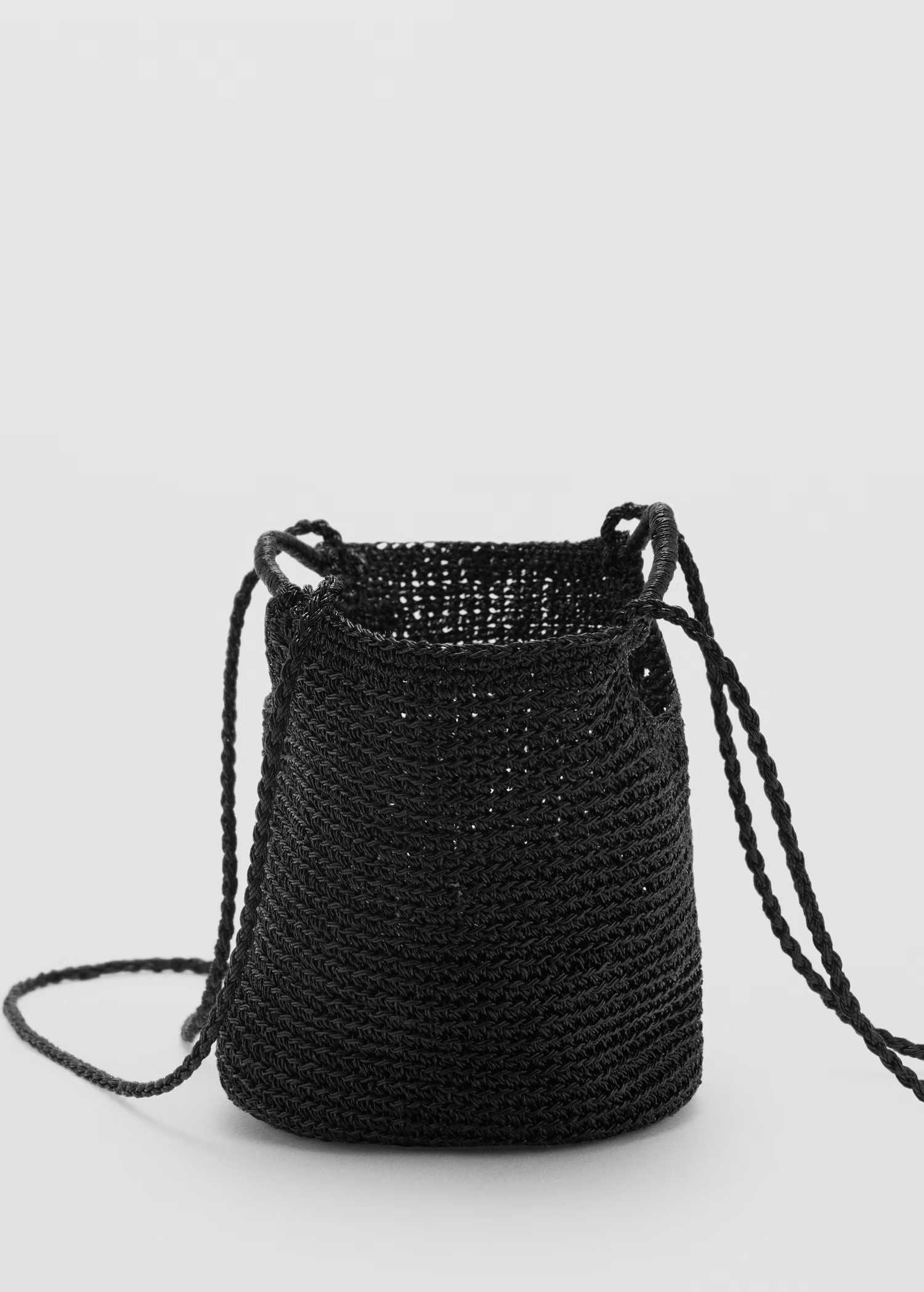 Mini woven crossbody bag - Women | MANGO United Kingdom | MANGO (UK)