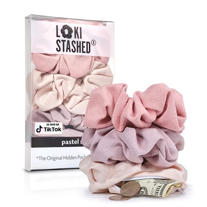 Amazon.com : LokiStashed 3-PACK Suede Hair Tie Scrunchies for VSCO Girls & Women, THE ORIGINAL HI... | Amazon (US)