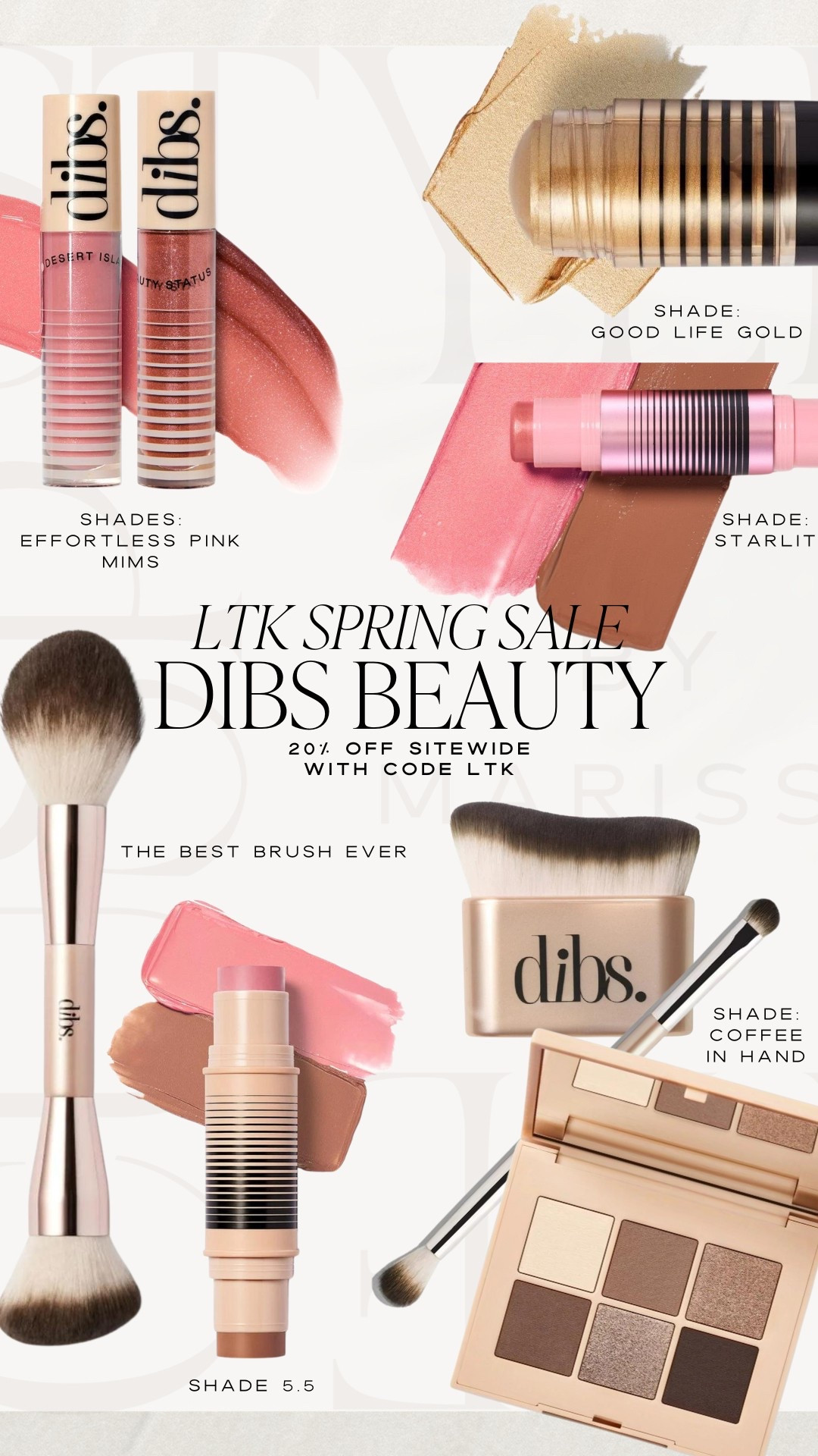 LTK SPRING SALE! Dibs Beauty 20% off sitewide with code LTK

Dibs sale, beauty sale, makeup sale, spring makeup, date night makeup, glowy skin, shimmer skin, trending makeup, gift for her

#LTKSpringSale #LTKBeauty #LTKSaleAlert