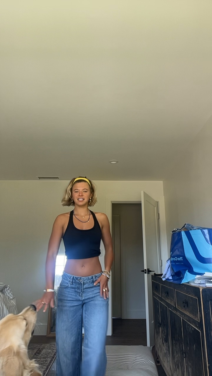 BEST JEANS WTF. True to size I got a 25. They are the only lowrise jeans I’ve ever liked. 

#LTKFindsUnder100 #LTKWorkwear #LTKSummerSales