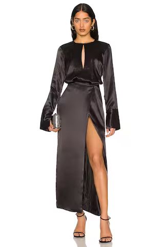 L'Academie Ricci Maxi Dress in Black from Revolve.com | Revolve Clothing (Global)