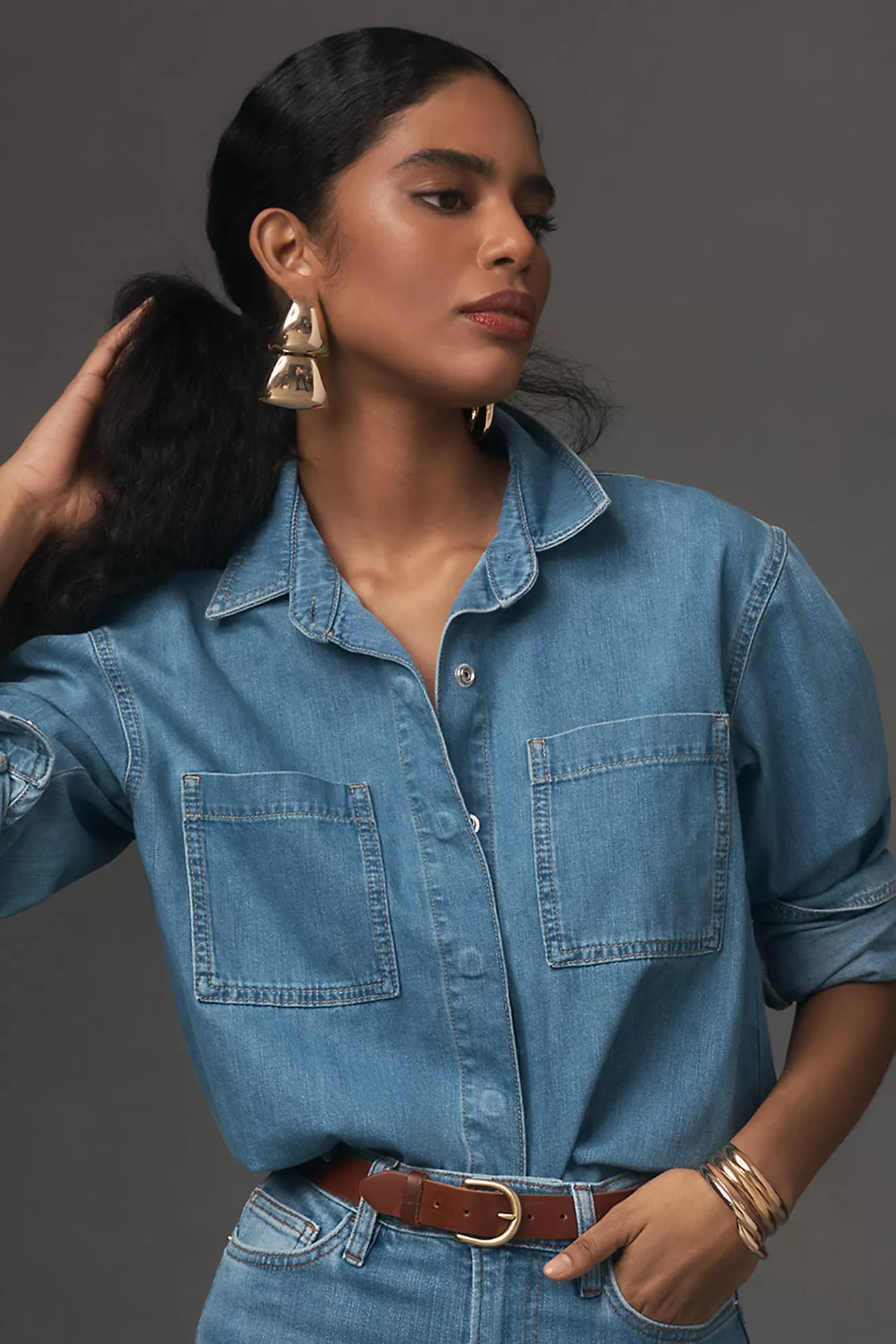 The Restored Vintage Collection: Two-Tier Drop Earrings | Anthropologie (US)