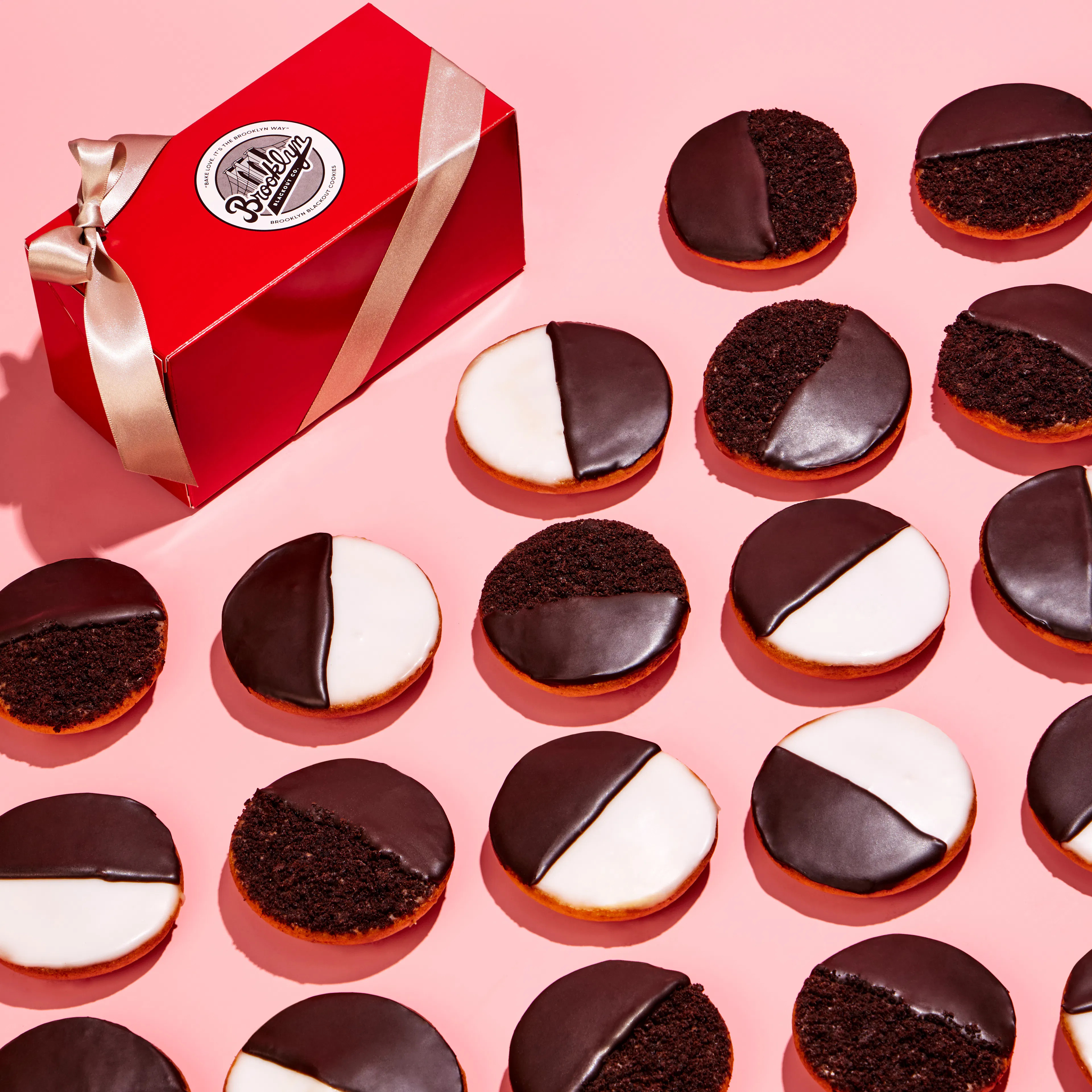 Brooklyn Blackout "Black & Black" Cookies + Black & White Cookies - 12 Pack by Brooklyn Blackout ... | Goldbelly