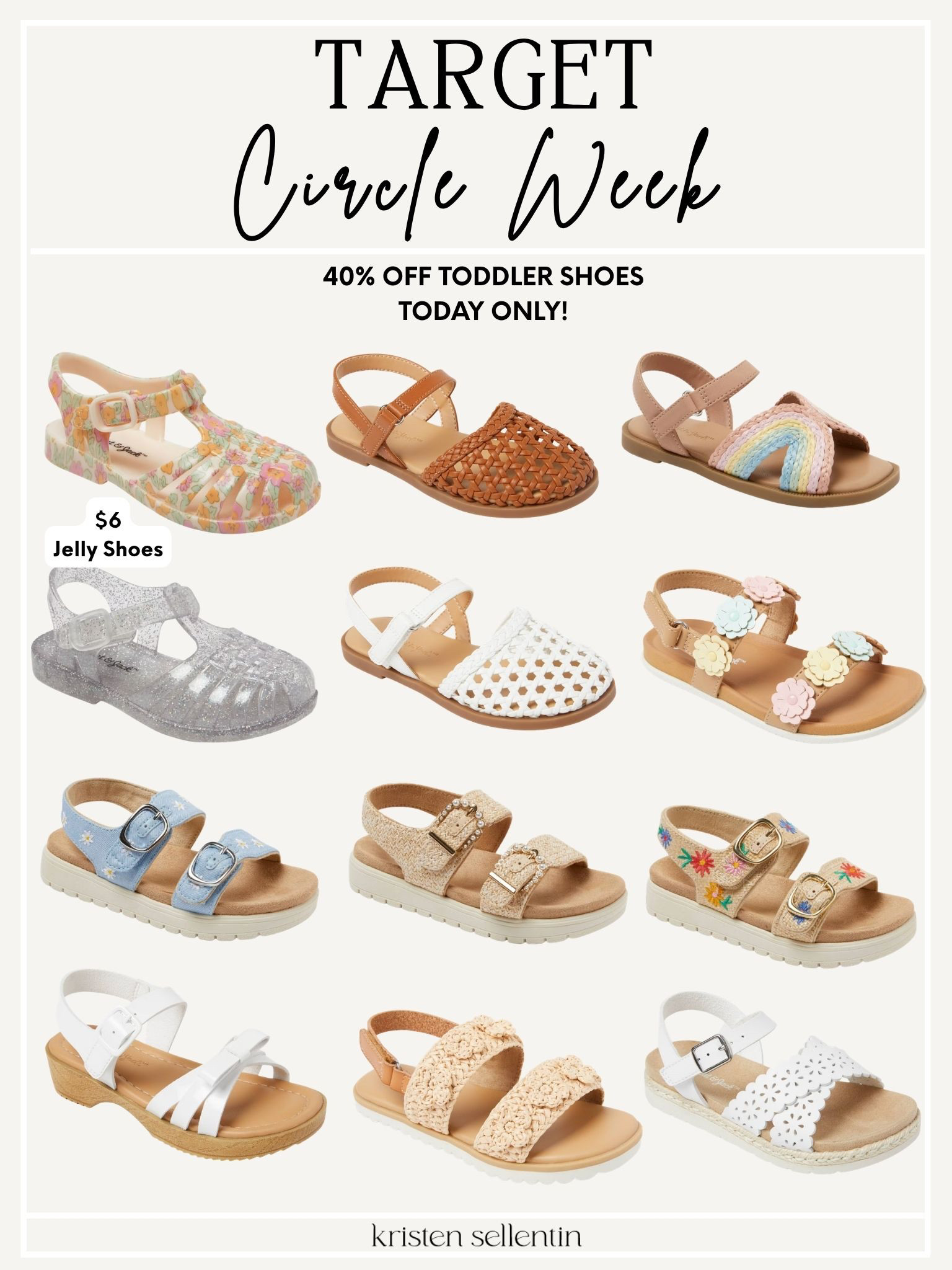 40% off toddler girl shoes during Target Circle Week! Today Only! 

 #LTKSeasonal #LTKSaleAlert #LTKKids