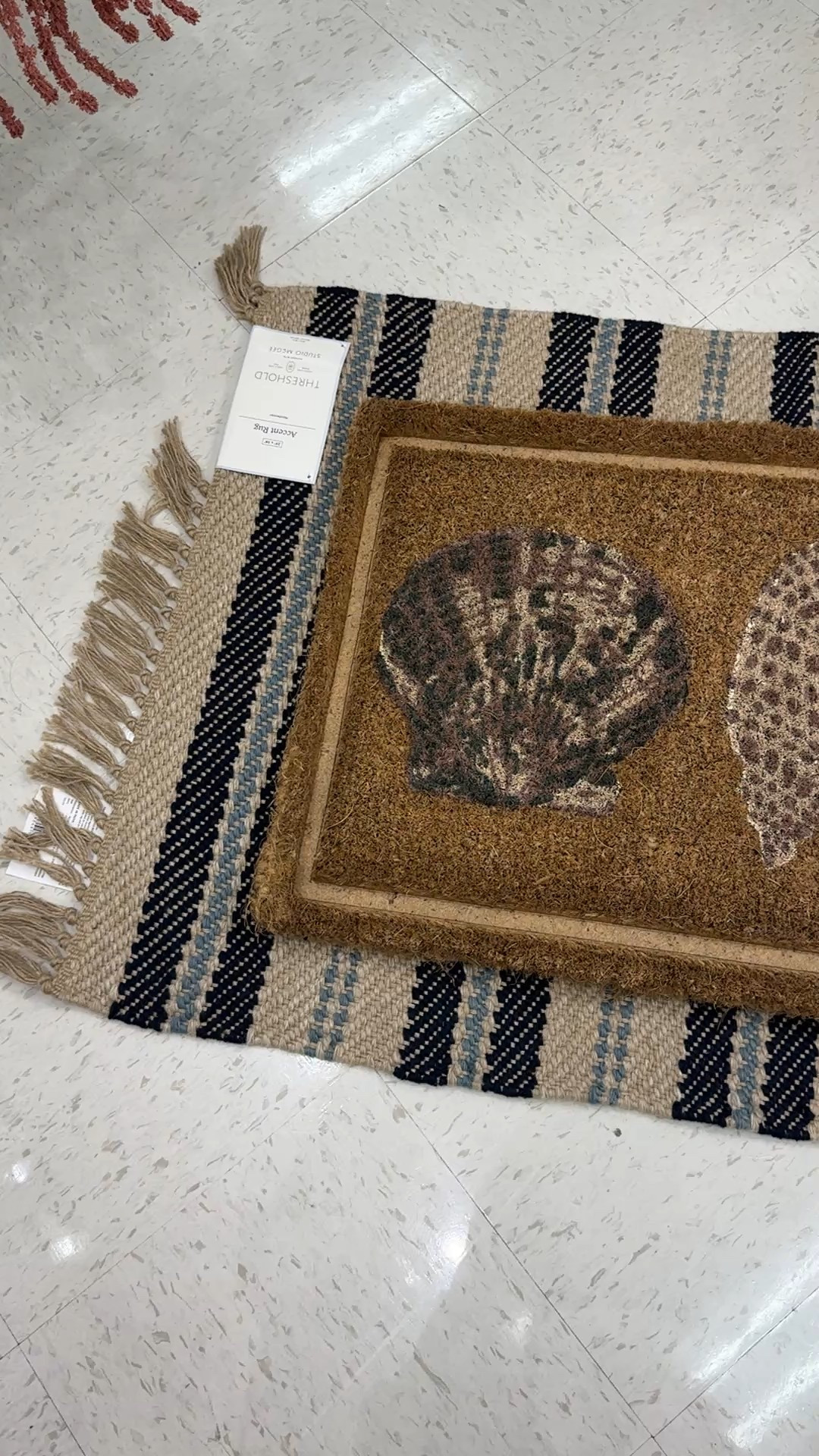 Spring/Summer layered door mat coastal vibes. Affordable home decor. 

#LTKHome #LTKFindsUnder50