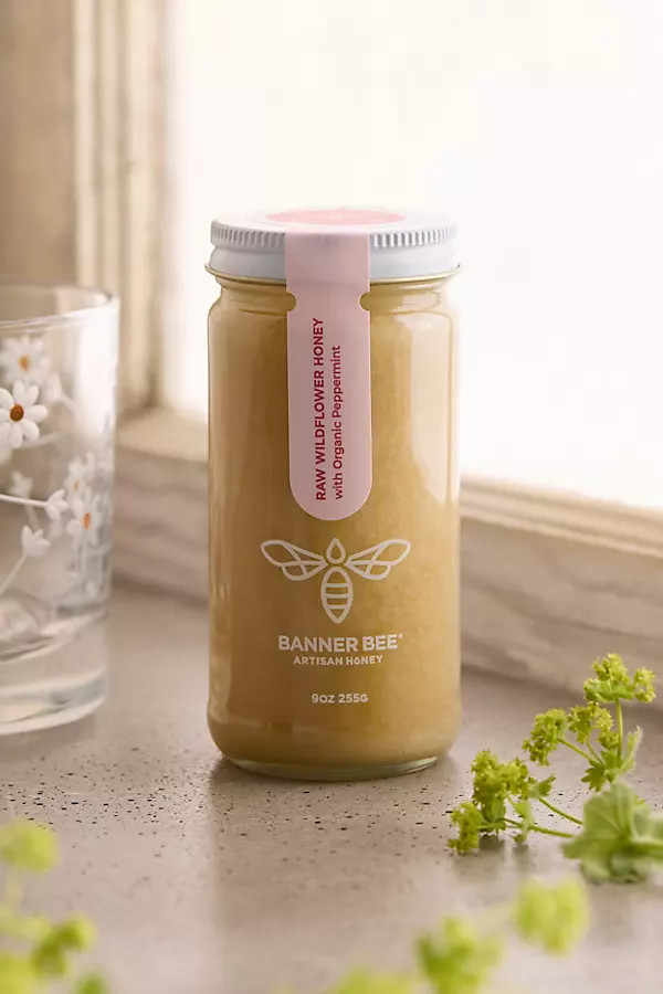 Raw Wildflower Honey with Organic Peppermint | Anthropologie (US)
