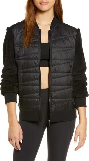 Mixed Media Quilted Cozy Jacket | Nordstrom