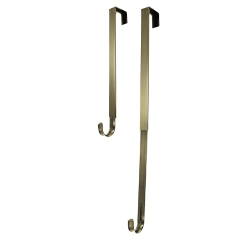 Haute Decor Adapt Adjustable Wreath Hanger (Antique Brass) — Over The Door Wreath Hanger — Year-Round Indoor or Outdoor Wreath Hook — Holds up to 20lbs | Amazon (US)