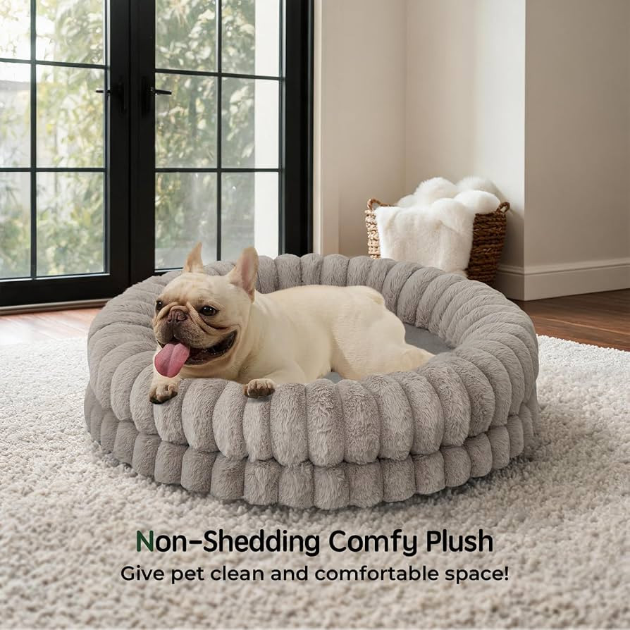 BALANCE Luxury Donut Dog Bed, 30 Inches Round Dog Bed Medium Size Dogs Washable, Orthopedic Calmi... | Amazon (US)