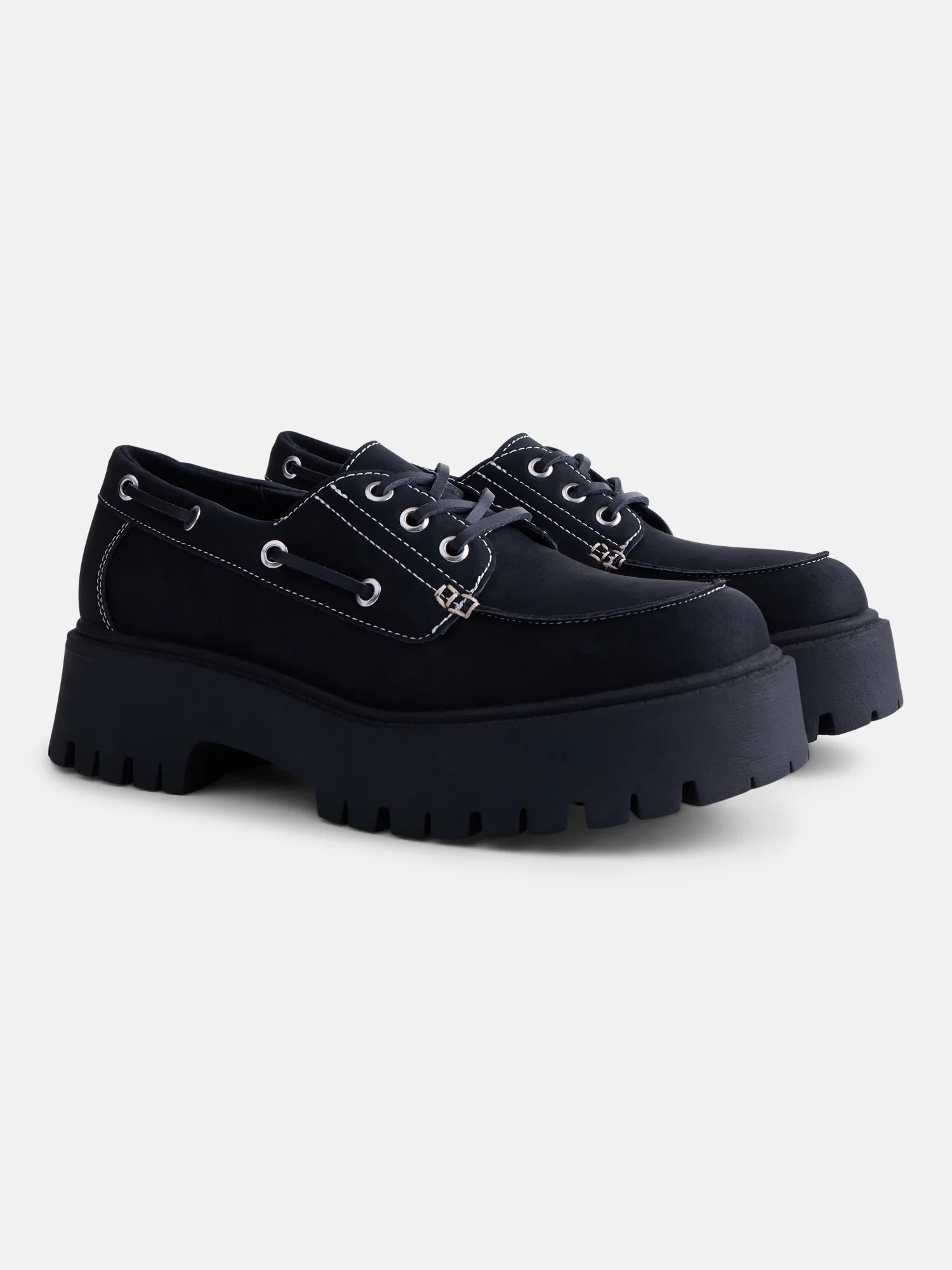 No Boundaries Women's Platform Boat Shoes | Walmart (US)