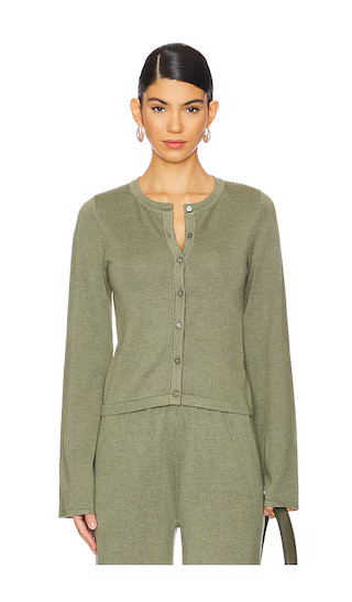 x REVOLVE August Cardigan in Khaki | Revolve Clothing (Global)