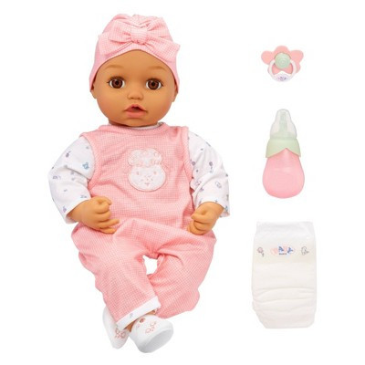 BABY Born My Real Baby Doll Ava - Light Brown Eyes: Includes Pacifier, Outfit, Shoes, Bottle, Diaper | Target