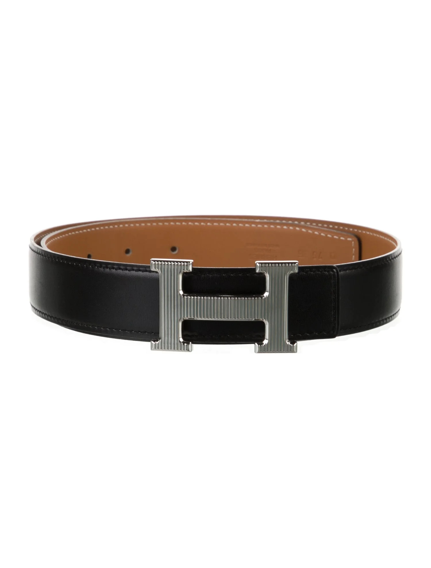 Reversible 32 mm H Strié Belt Kit | The RealReal