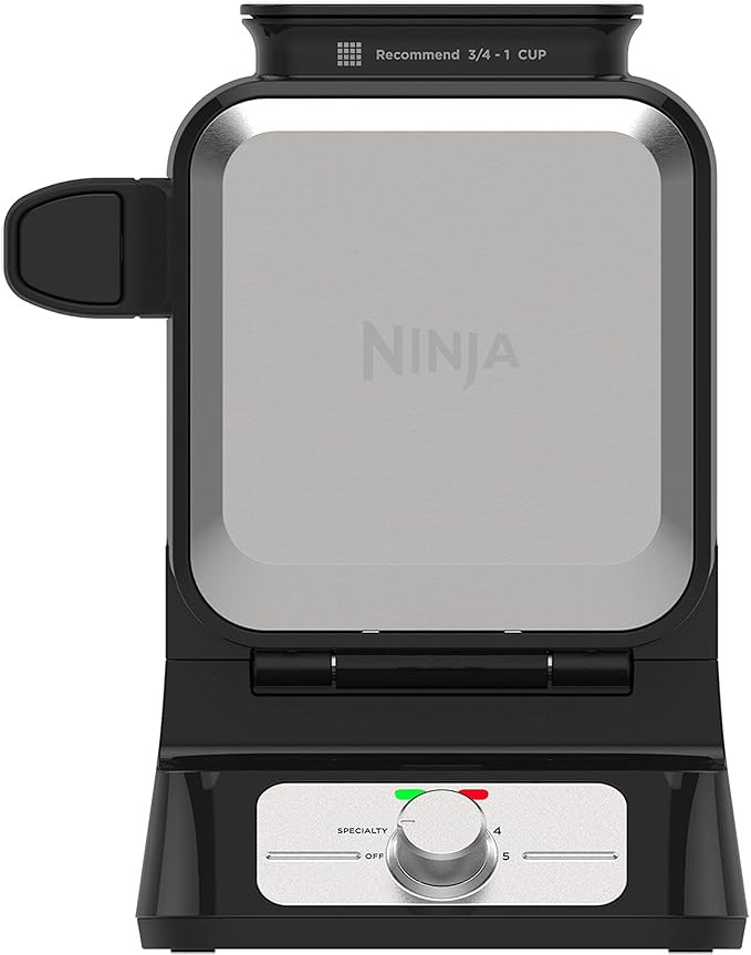 Ninja BW1001 NeverStick PRO Belgian Waffle Maker, Vertical Design, 5 Shade Settings, with Precisi... | Amazon (US)