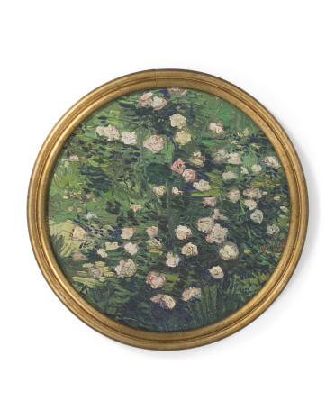 12x12 Roses Round Frame Wall Art | TJ Maxx