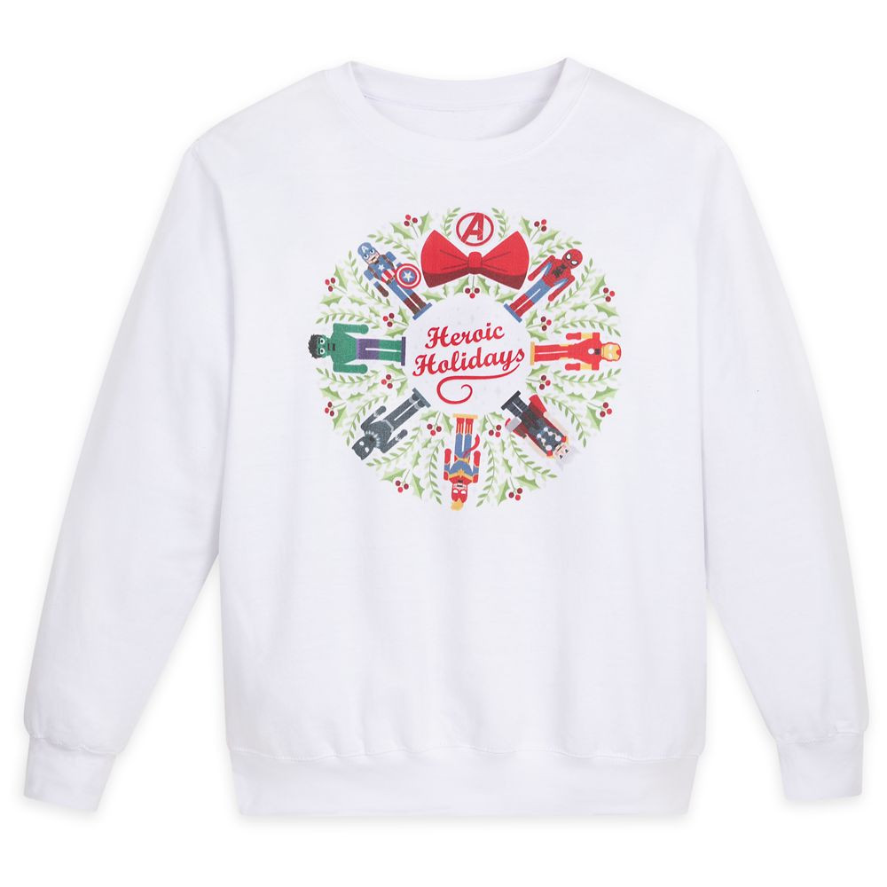 Marvel's Avengers Holiday Pullover Sweatshirt for Adults | Disney Store | Disney Store