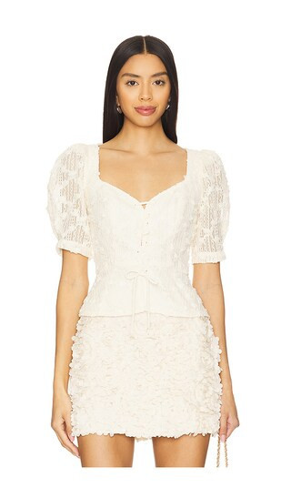 ASTR the Label Cherian Top in Cream. - size M | Revolve Clothing (Global)
