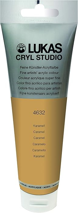 Lukas CRYL Studio Artist Acrylic Paint, Caramel, 125 ml Tube - High Pigment Acrylic Paints for Ca... | Amazon (US)