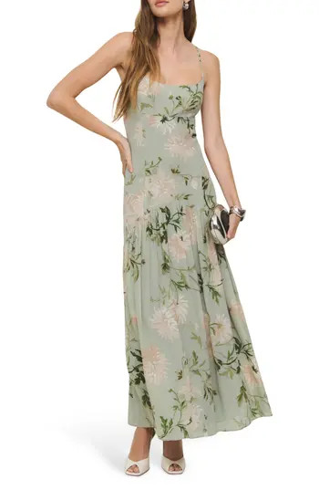 Reformation Catana Floral Georgette Maxi Dress in Pergola at Nordstrom Rack, Size 8 | Nordstrom Rack