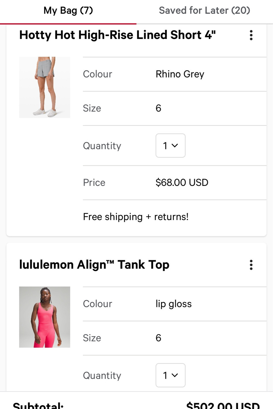 What’s in my lulu cart 🛒😍 These will for sure be my next purchases 🙌🏼 

#LTKfit #LTKFind