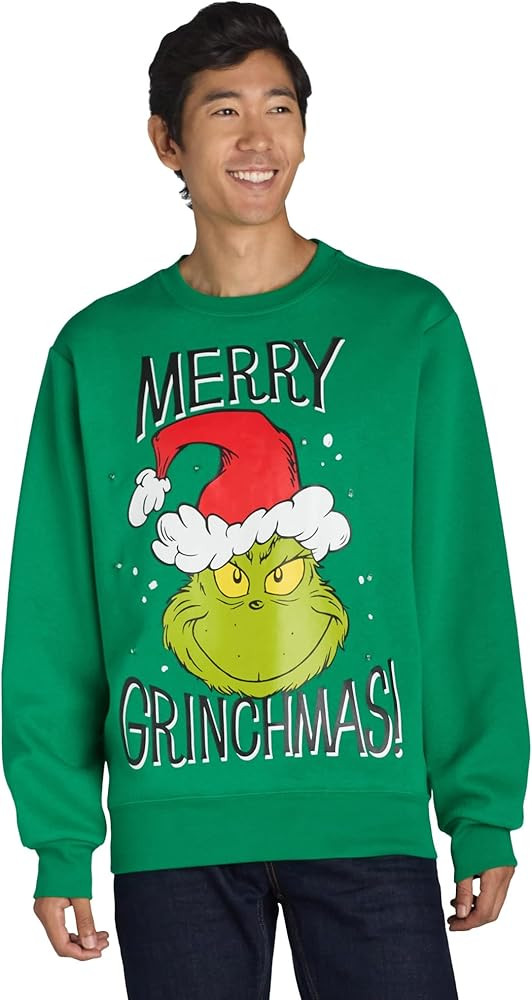 Mad Engine The Grinch Sweatshirt Mens Merry Grinchmas Light Up Sweater | Amazon (US)