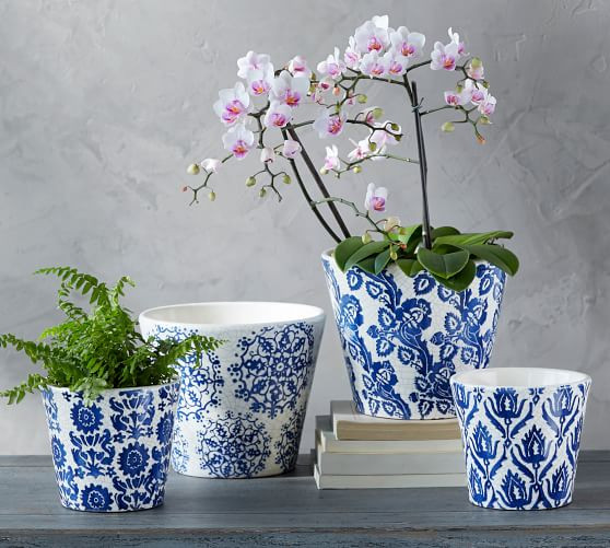 Michaela Printed Cachepots | Pottery Barn (US)