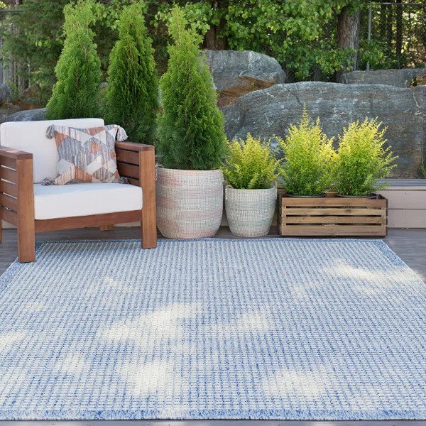Abigayle Geometric Beige/Sand Indoor / Outdoor Area Rug | Wayfair North America