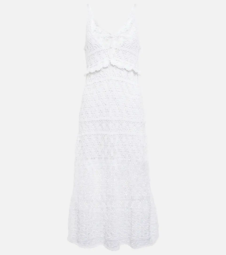 Bianca crochet cotton midi dress | Mytheresa (US/CA)