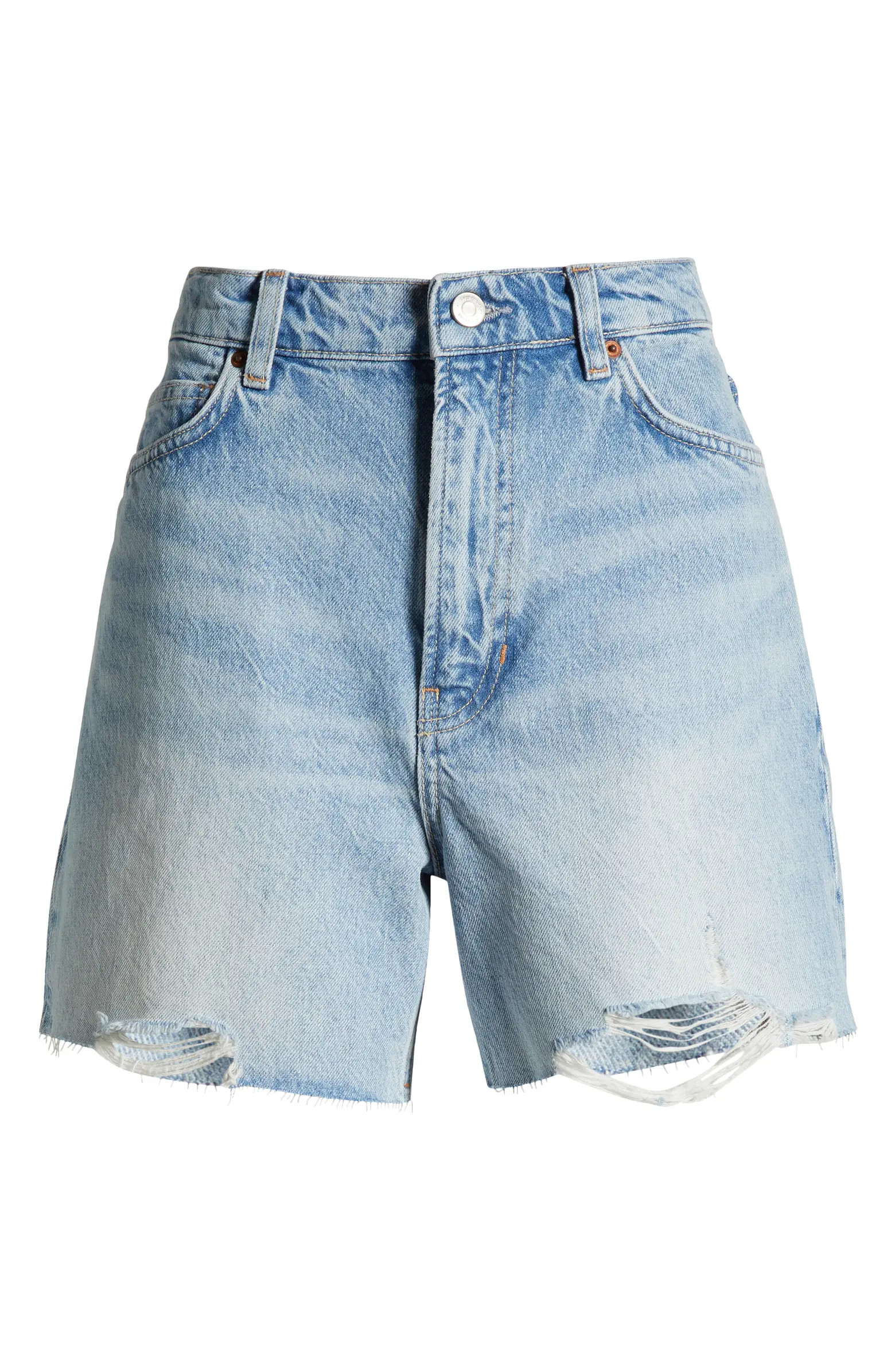 Saige High Waist Raw Hem Denim Cutoff Shorts | Nordstrom