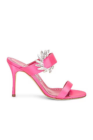 Chivela 90 Satin Mule | FWRD 