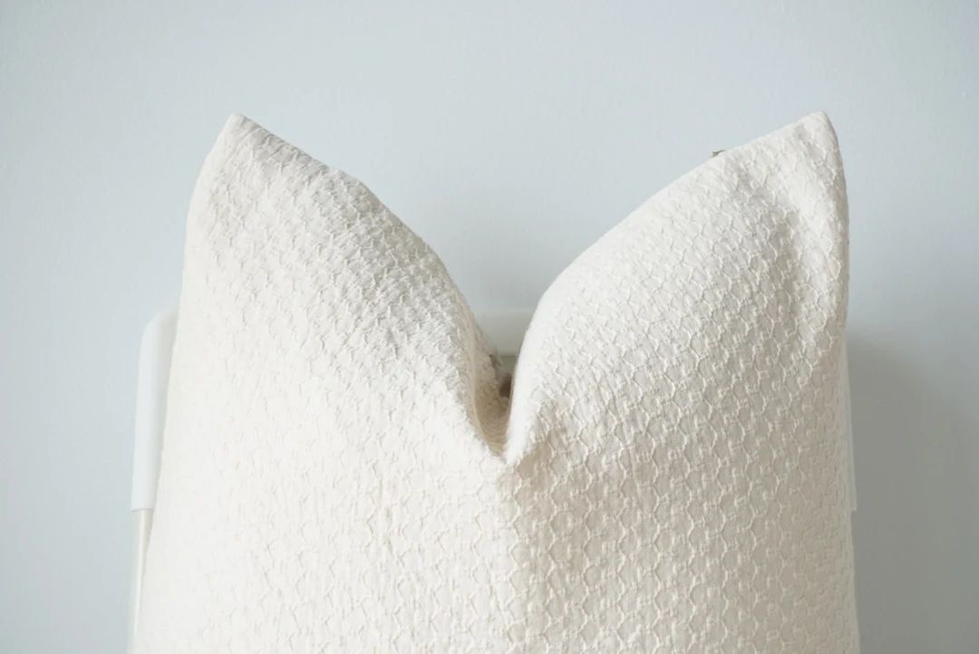 Neutral Hemp Hand Woven Pillow Cover - Etsy | Etsy (US)