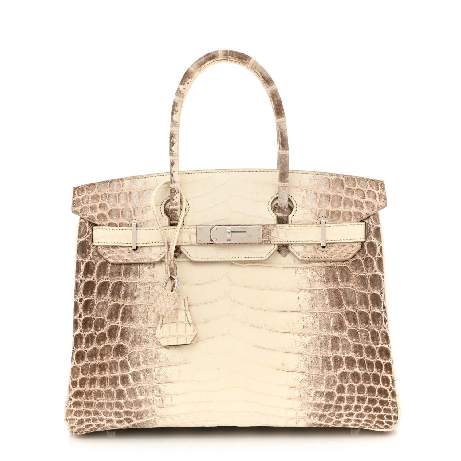 Matte Niloticus Crocodile Himalaya Birkin 30 Blanc | FASHIONPHILE (US)