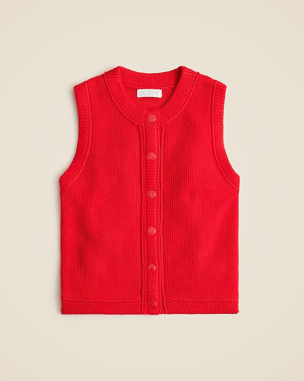 Cropped button-up sweater shell | J. Crew US
