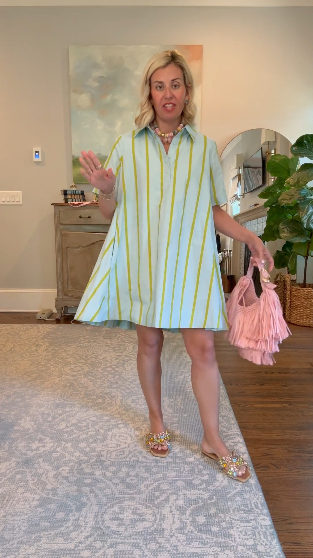 This dress has been a best seller and I see why!! Y’all know I love a shirt dress….the styling possibilities are endless. This dress does run big so size down! ￼

#LTKSeasonal #LTKdayinmylife #LTKOver40