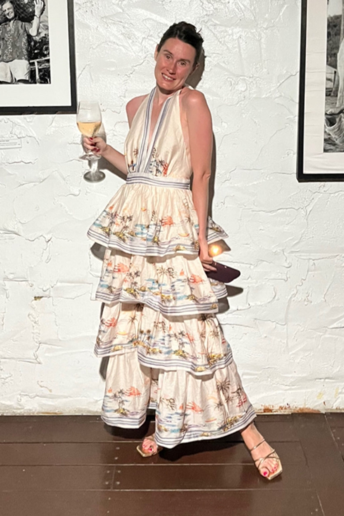 ♡ Riviera Bow Tiered Long Dress♡