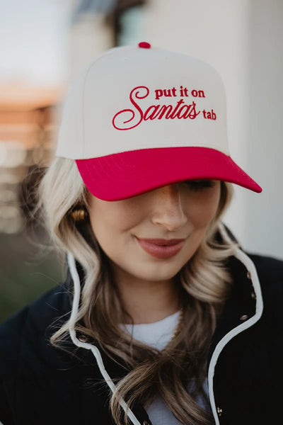 Put It On Santa's Tab Two-Toned Trucker Hats | Katydid