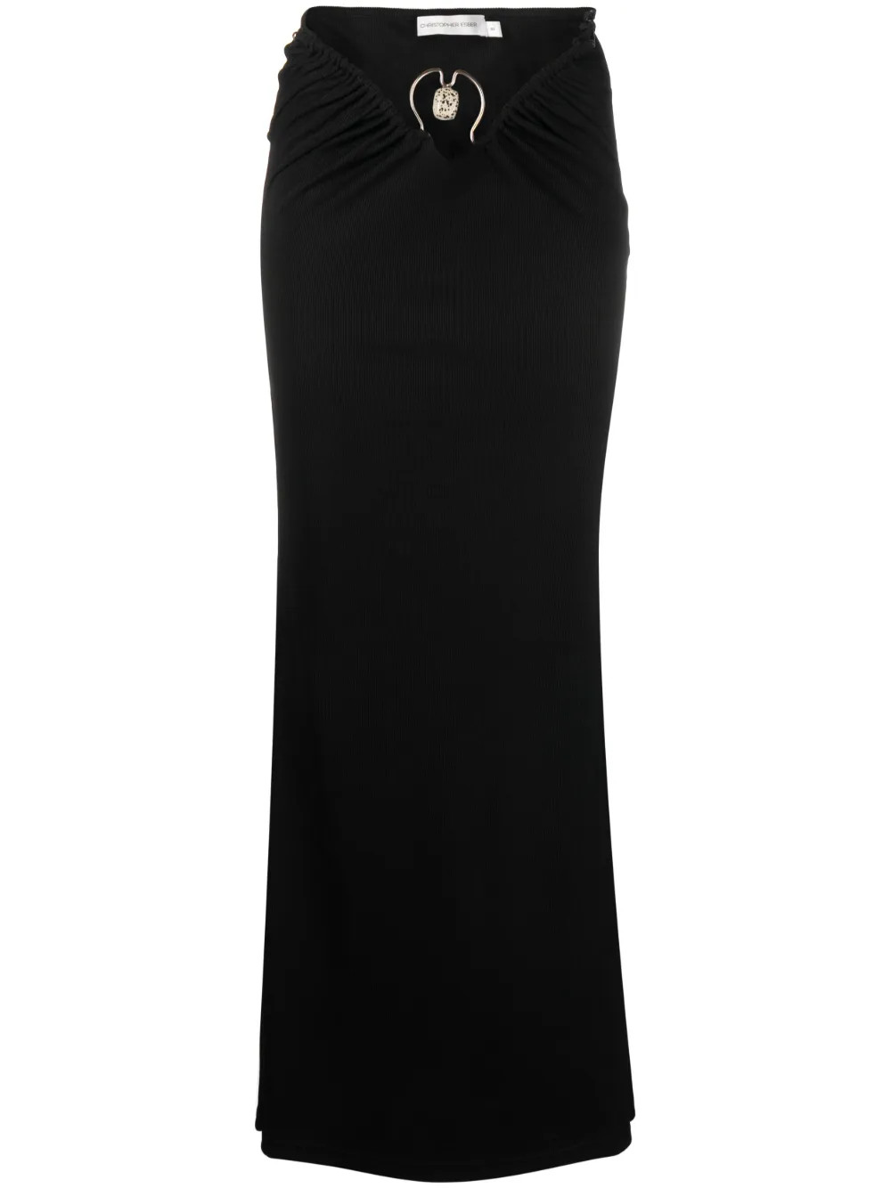 Christopher Esber Orbit Ruched Maxi Skirt - Farfetch | Farfetch Global