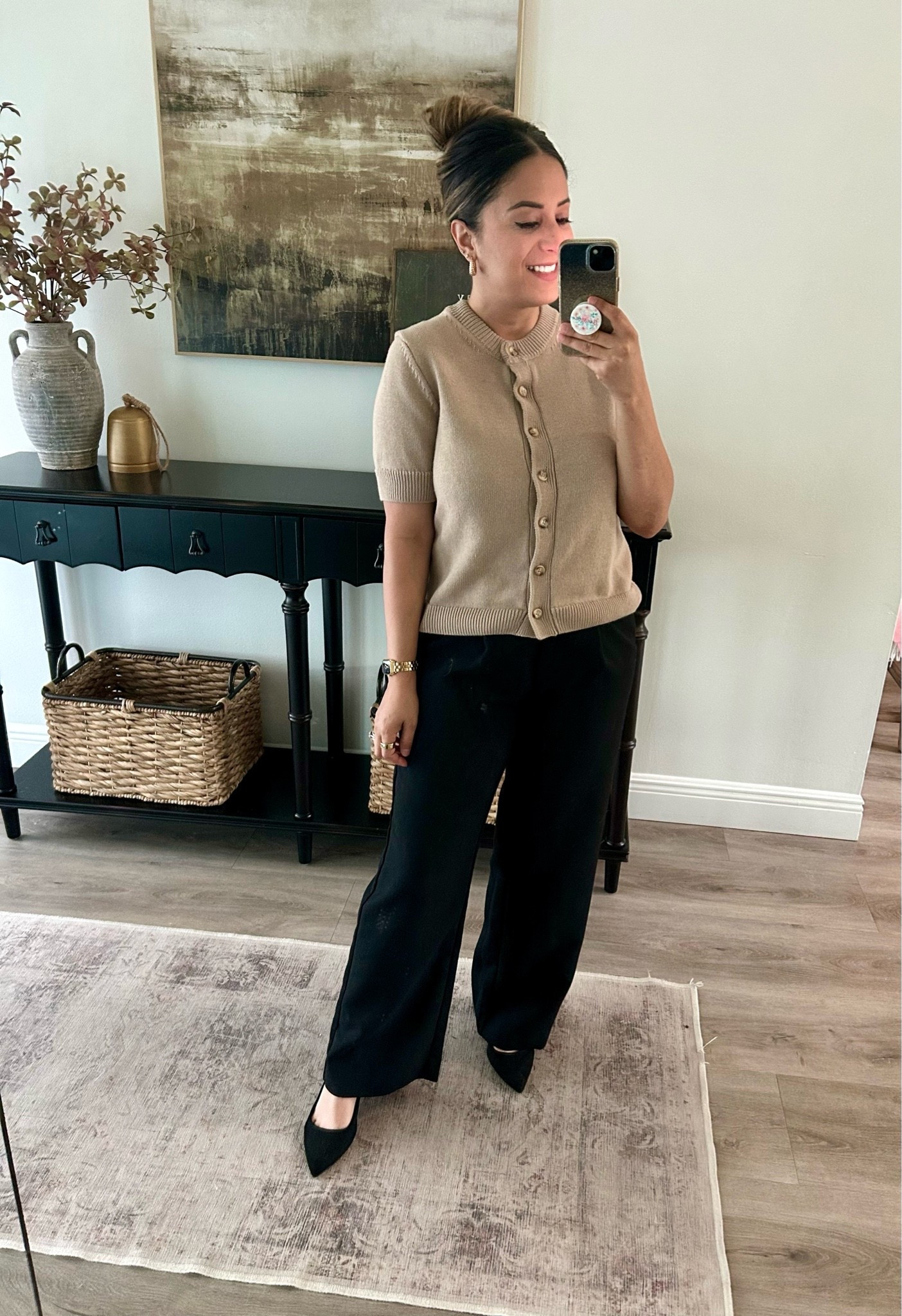 What I’m wearing to the office today. Wearing a 2 regular in pants. Top is from Marshall’s but linked similar style.

#LTKOver40 #LTKWorkwear #LTKSaleAlert