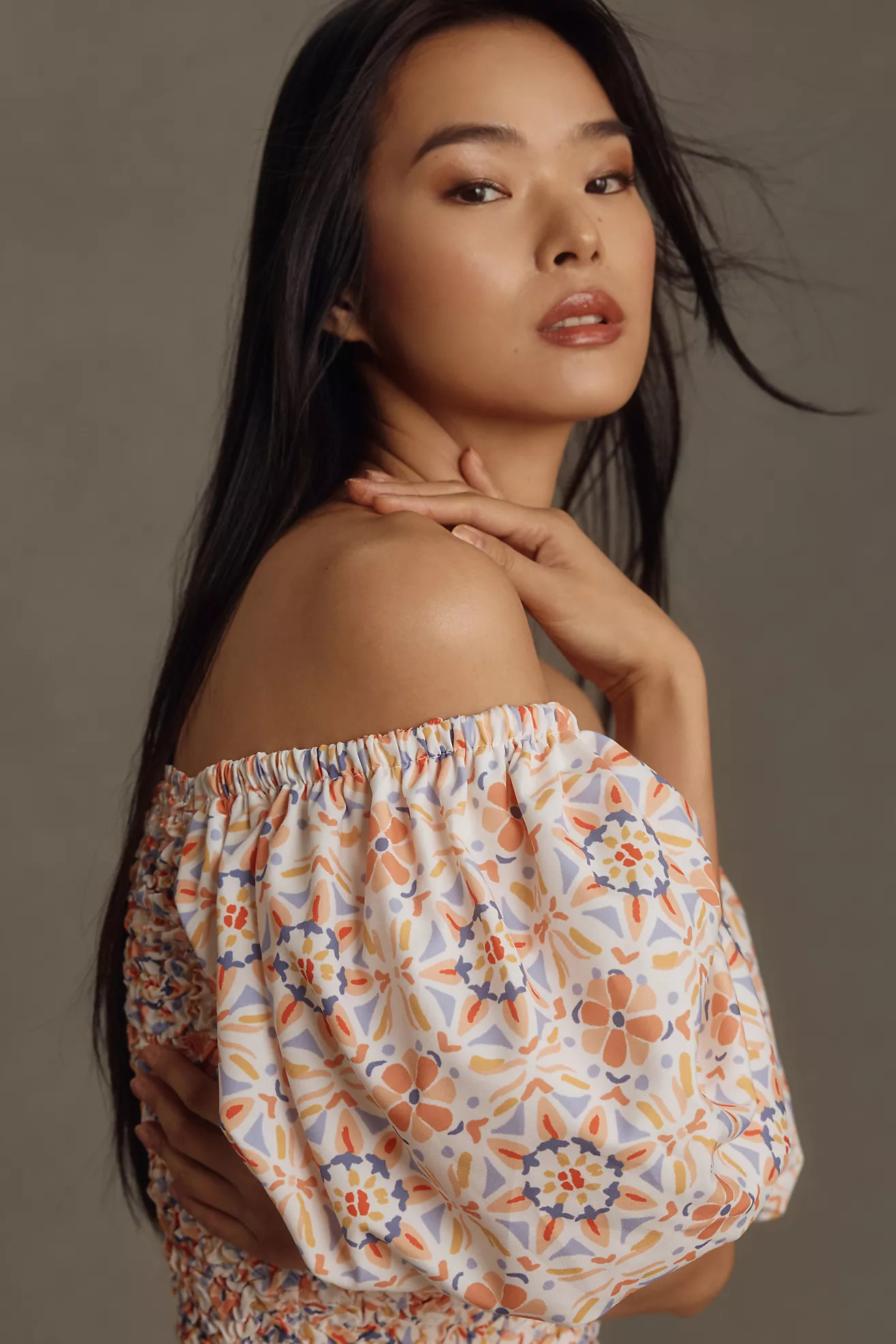 DOLAN Off-The-Shoulder Textured Top | Anthropologie (US)