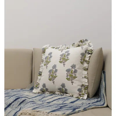 Floral Cotton Indoor/Outdoor Pillow Cover | Wayfair Professional