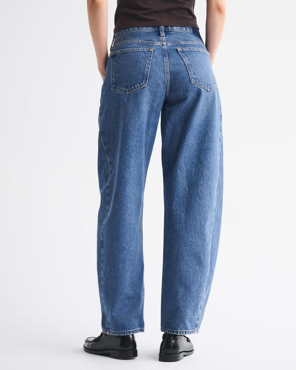 Mid Rise Barrel Jean | Abercrombie & Fitch (UK)