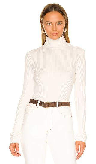 Button Turtleneck in Light Shell | Revolve Clothing (Global)