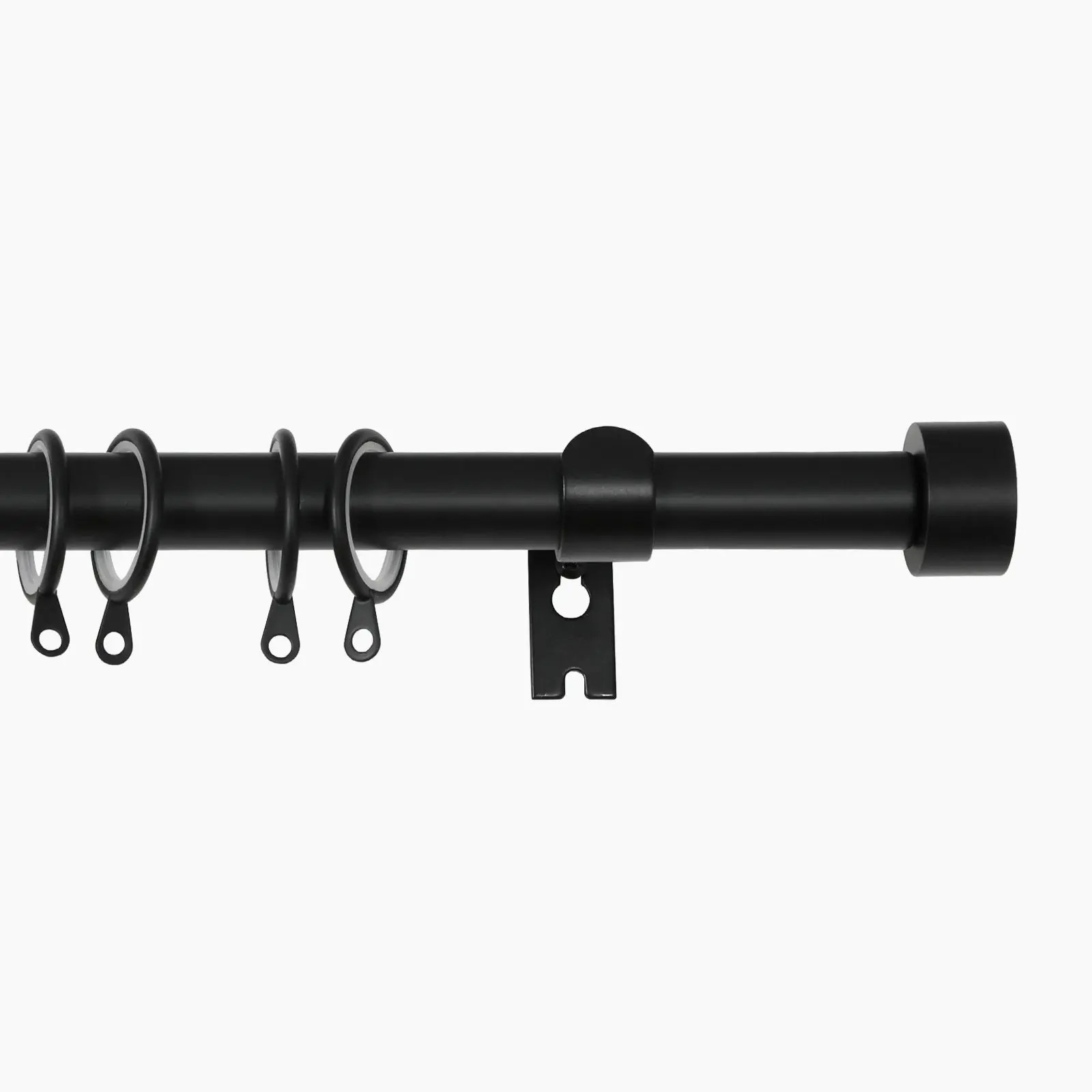 Jaylon Adjustable Curtain Rod with Rings | TWOPAGES