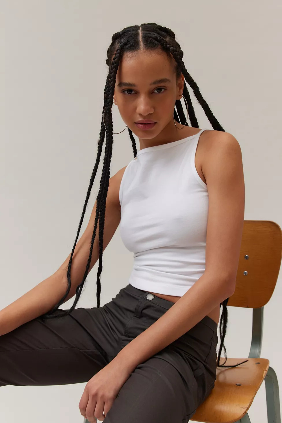 BDG Romy Boatneck Cropped Tank Top | Urban Outfitters (US and RoW)