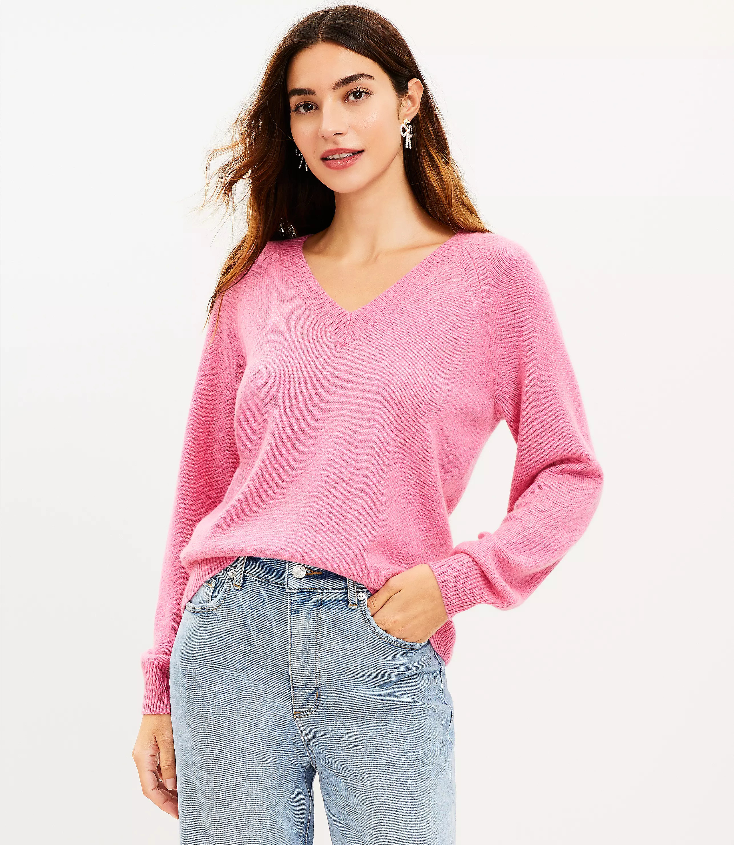 V-Neck Cashmere Sweater | LOFT