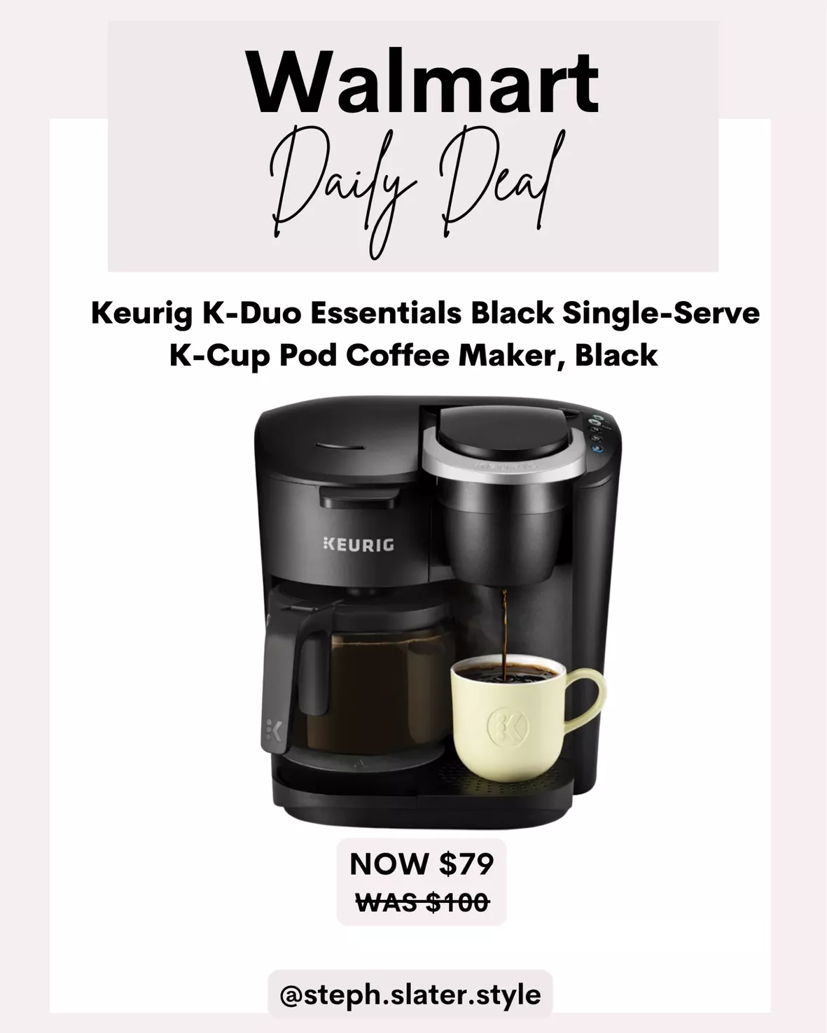 Keurig K-Duo Essentials Coffee Maker, with Single Serve K-Cup Pod