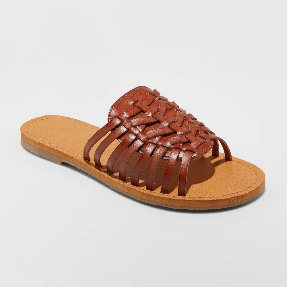 Women's Luz Huarache Sandals - Universal Thread Cognac 10, Red | Target